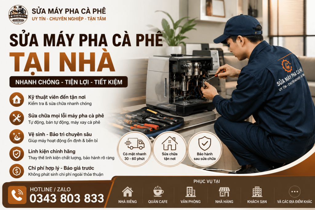 Sửa Máy Pha Cà Phê tại nhà
