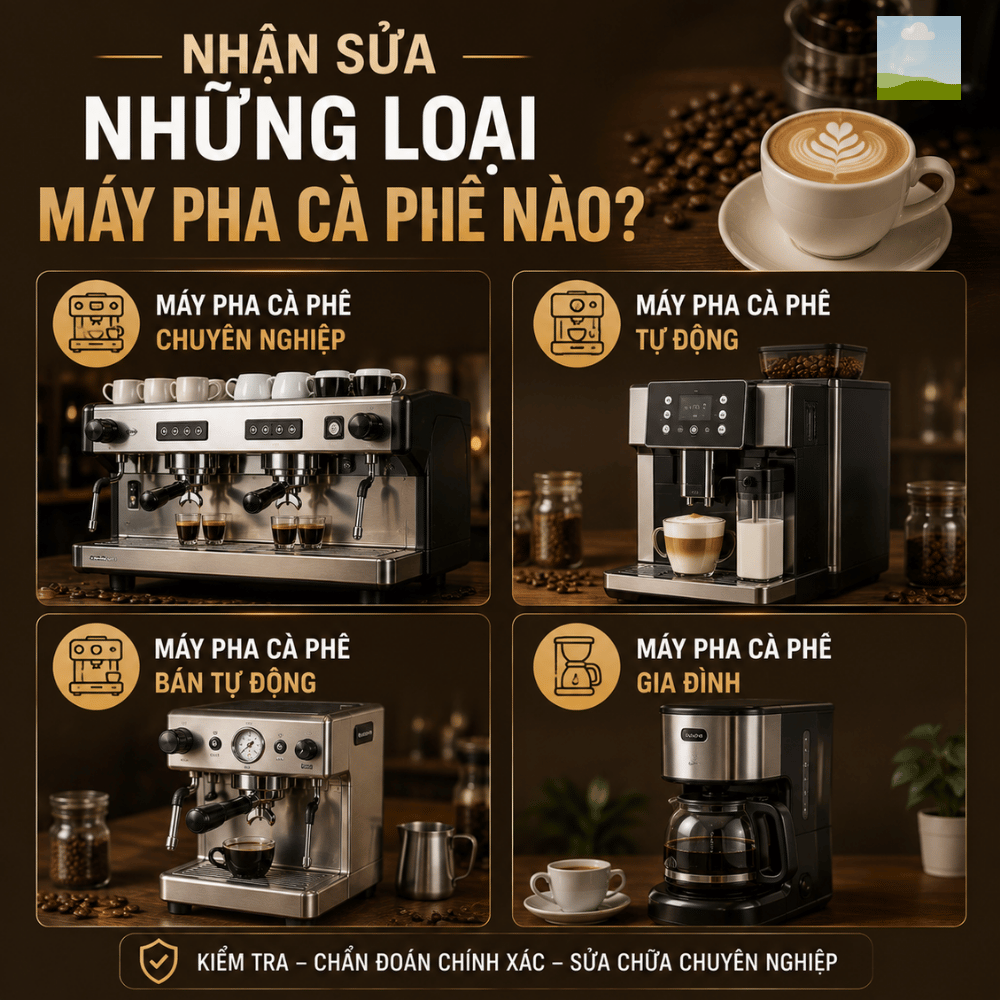 Các lỗi máy xay cà phê thường gặp